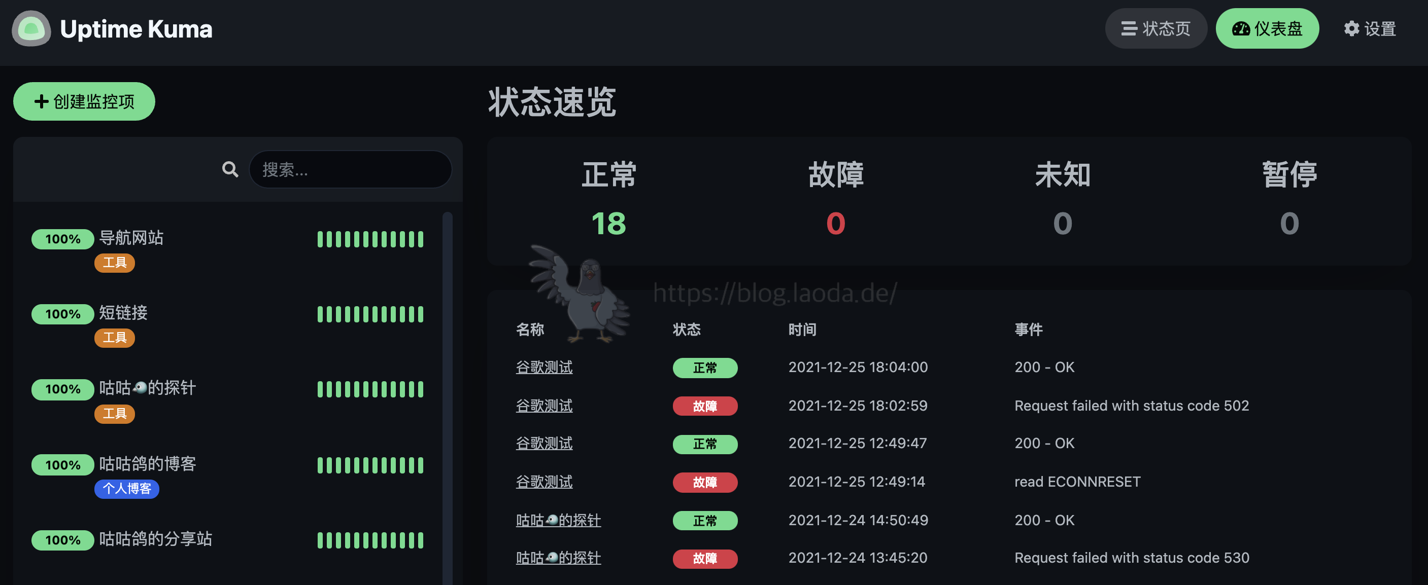 【好玩的Docker项目】搭建一个专属自己的网站监控——Uptime Kuma