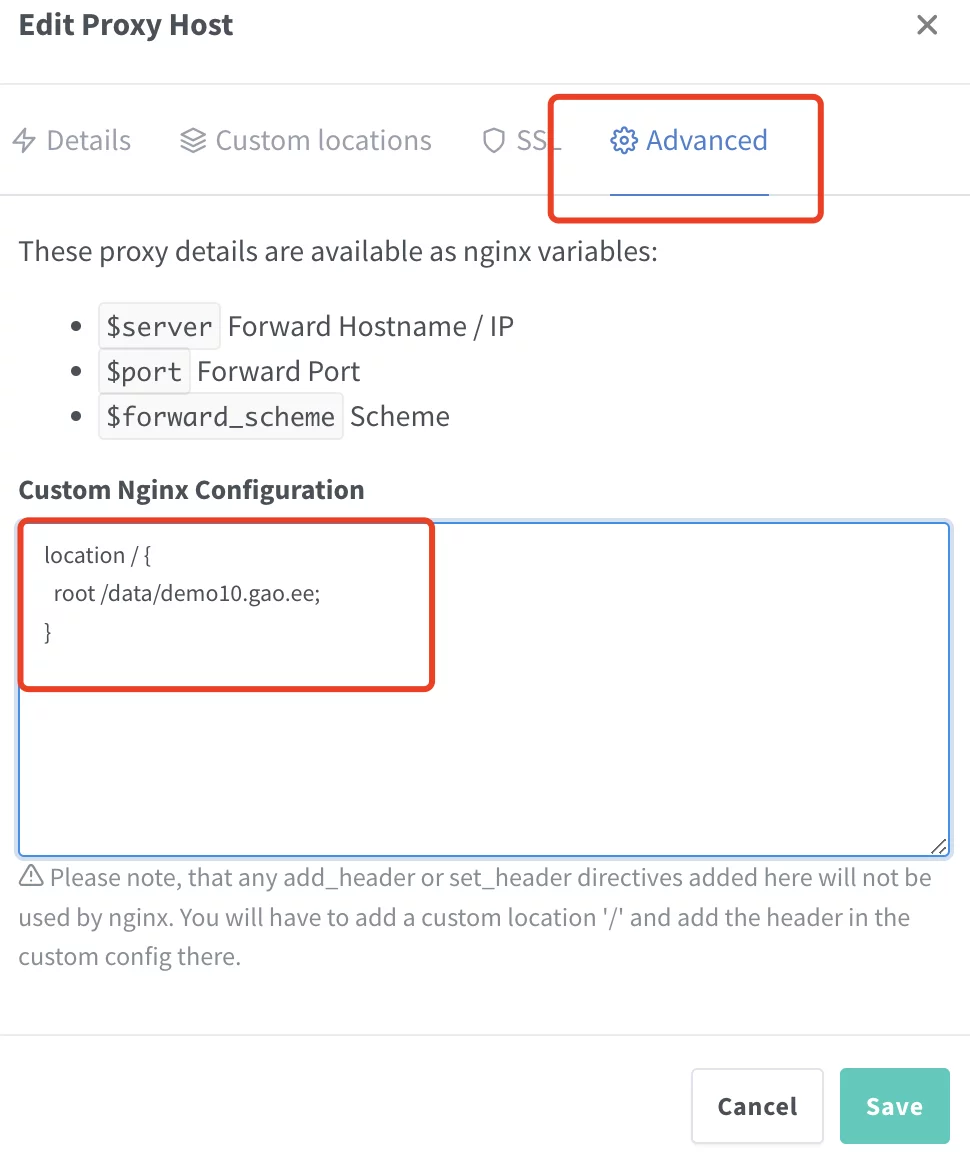 如何在Nginx Proxy Manager(NPM)上部署静态网站