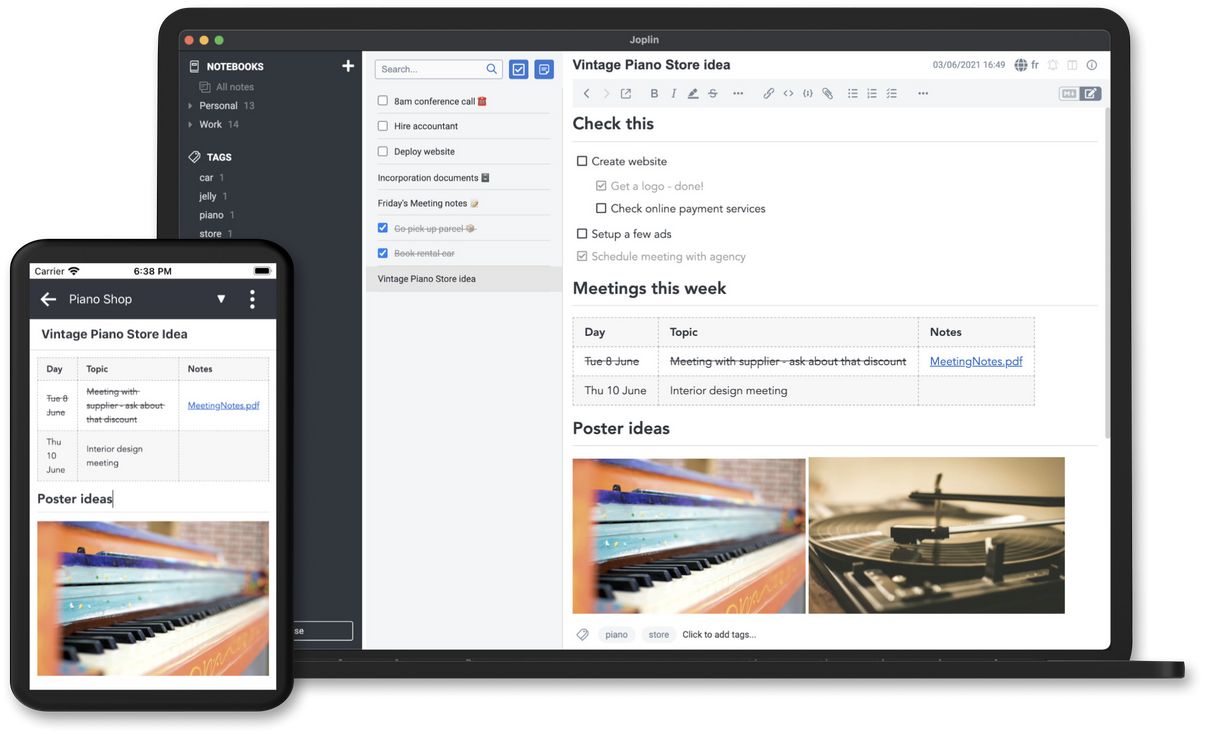 【好玩儿的Docker项目】OneNote、印象笔记的替代品!免费、开源、全平台同步笔记软件——Joplin