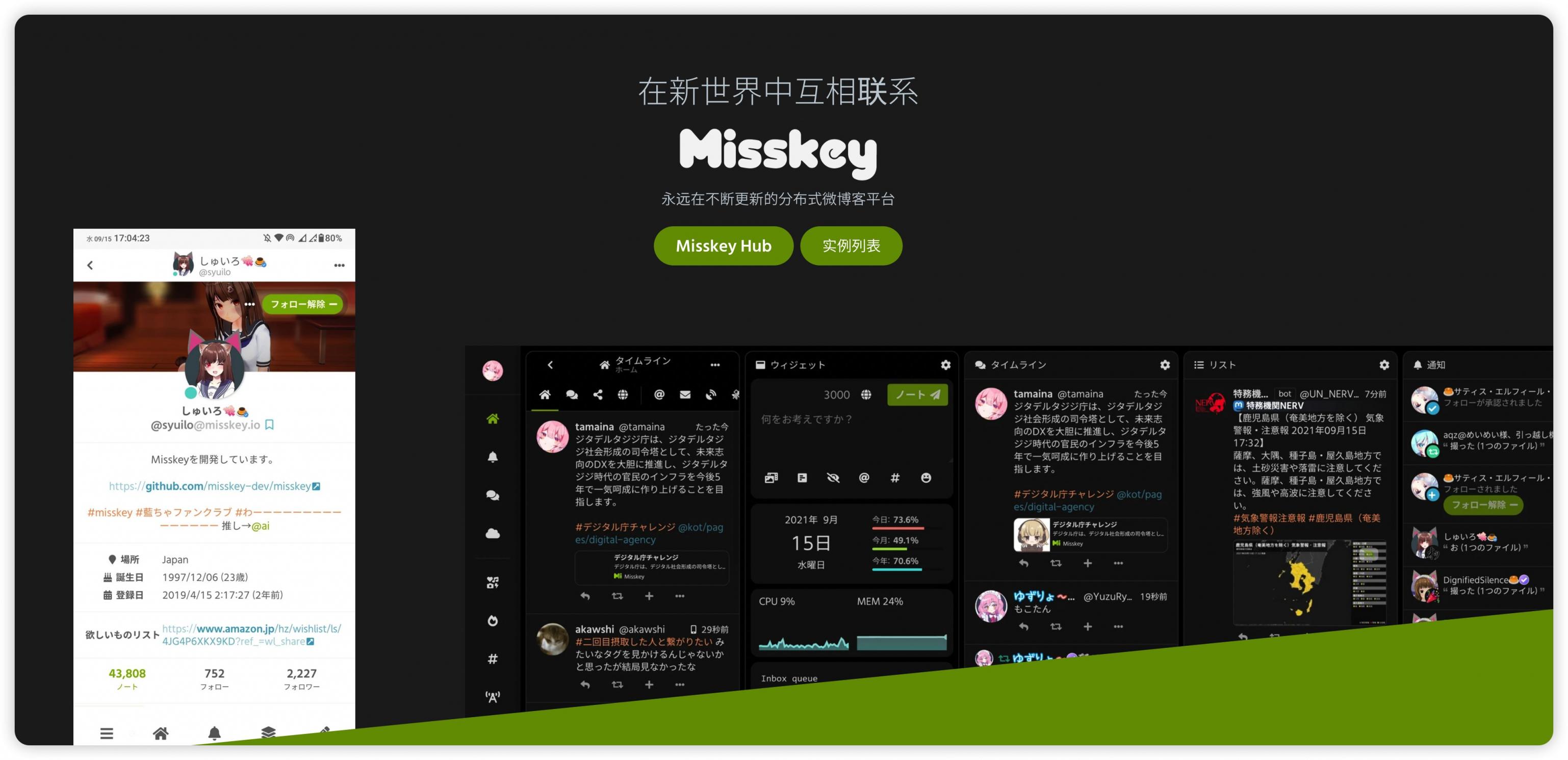 【好玩儿的Docker项目】10分钟搭建一个去中心化微博平台——Misskey |二次元风格、联邦宇宙