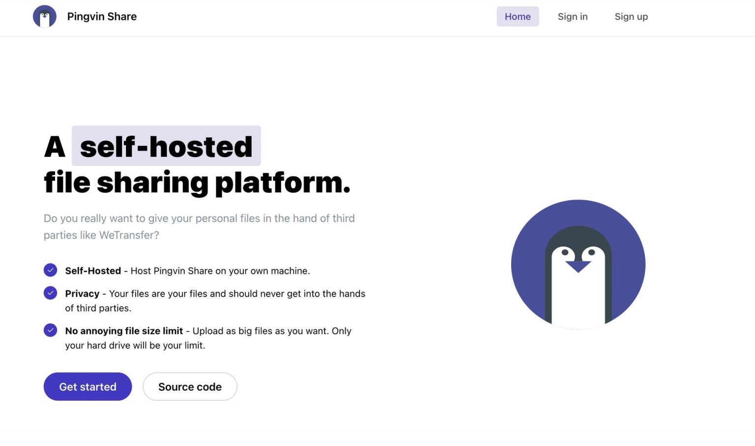 【好玩儿的Docker项目】Pingvin Share——一个专注于文件分享的高颜值轻量小工具!