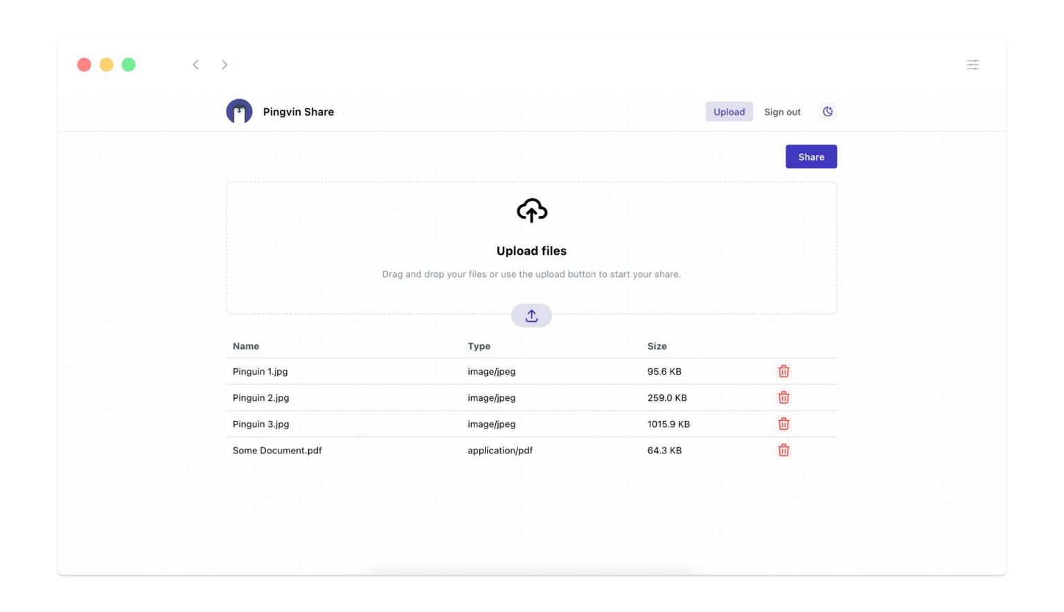 【好玩儿的Docker项目】Pingvin Share——一个专注于文件分享的高颜值轻量小工具!