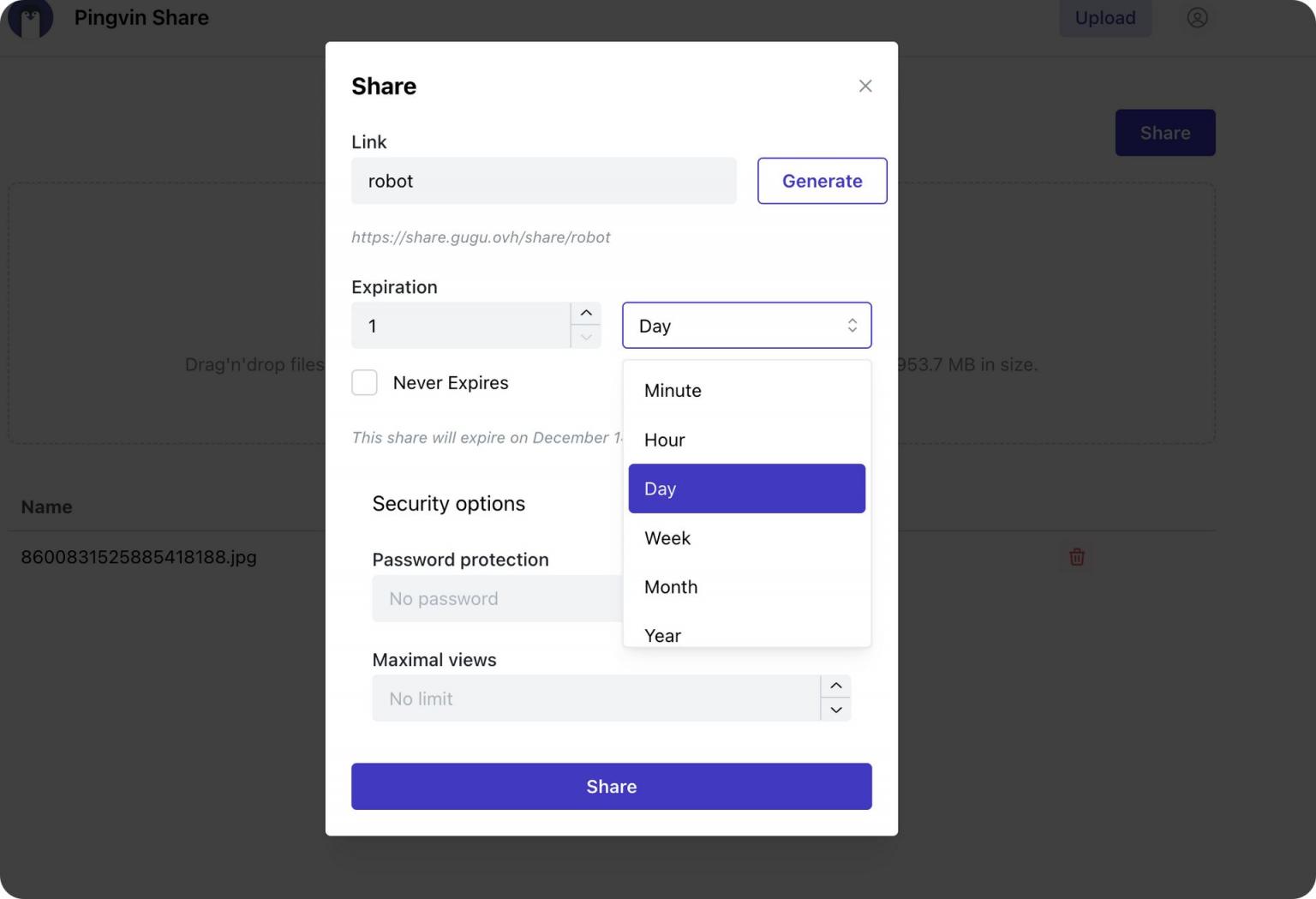 【好玩儿的Docker项目】Pingvin Share——一个专注于文件分享的高颜值轻量小工具!